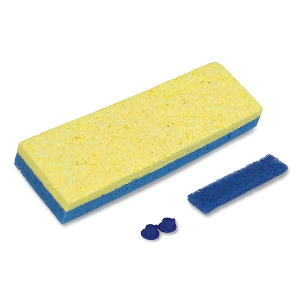 Quickie Sponge Mop Head Refill, Cellulose, 87 x 3, Blue 442ZQK Zoro